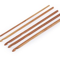 Bambusový háček na háčkování vel. 3; 4; 4,5; 5; 5,51 - 1ks