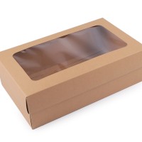 Papírová krabice s průhledem4 - 4ks