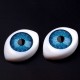 Plastové oči k nalepení 12x17mm20 - 20ks