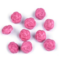 Plastové mini knoflíky / korálky růže Ø11 mm 10ks
