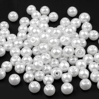 Skleněné voskové perly Ø6 mm 50g