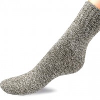 Ponožky teplé žíhané unisex 1pár