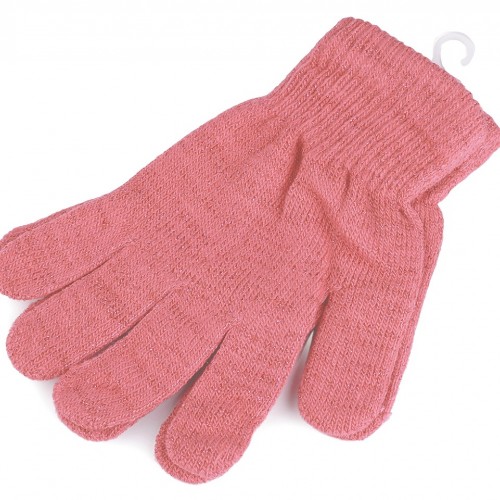 Dámské / dívčí pletené rukavice s lurexem 1pár
