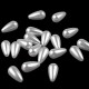 Plastové voskové korálky / perly Glance kapka 8x16 mm 10g