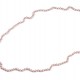 Perlový náhrdelník dlouhý, retro 1ks