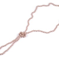 Perlový náhrdelník dlouhý, retro 1ks