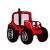 11 červená traktor
