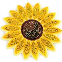 Nažehlovačka slunečnice s flitry1 - 1ks