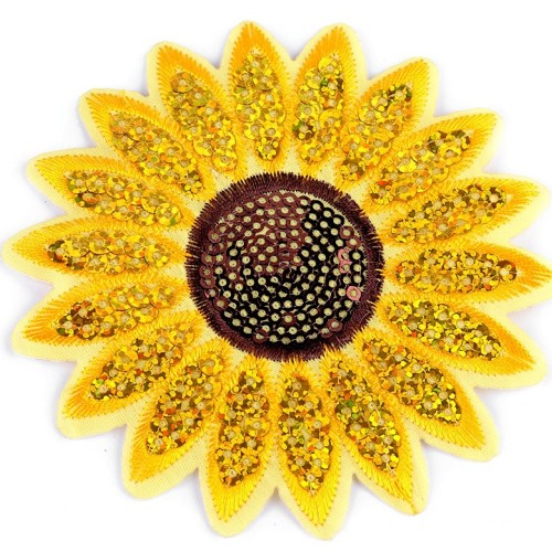 Nažehlovačka slunečnice s flitry1 - 1ks