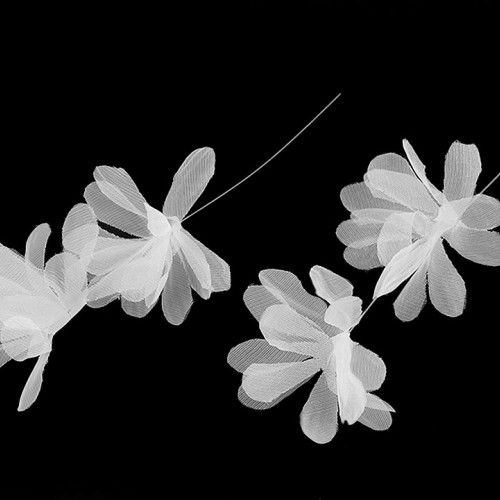 Monofilové svatební květy na silonu délka 16 cm5 - 5ks
