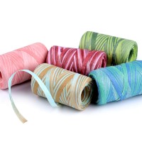 Lýko rafie k pletení tašek - přírodní multicolor, šíře 5-8 mm1 - 1ks
