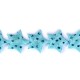 Saténový prýmek šíře 14 mm hvězda s glitry vánoční4.5 - 4.5m