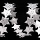 Saténový prýmek šíře 14 mm hvězda s glitry vánoční4.5 - 4.5m