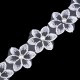 Prýmek květ s perlou na monofilu šíře 35 mm 1m