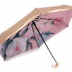 Dámský mini skládací deštník metalický, uvnitř zdobený 1ks