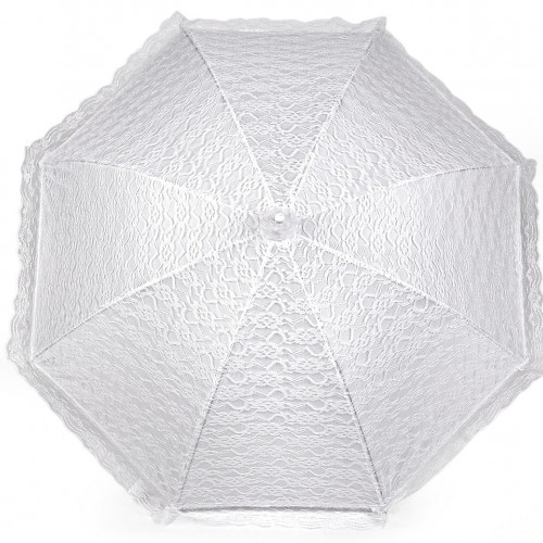 Svatební krajkový vystřelovací deštník 1ks