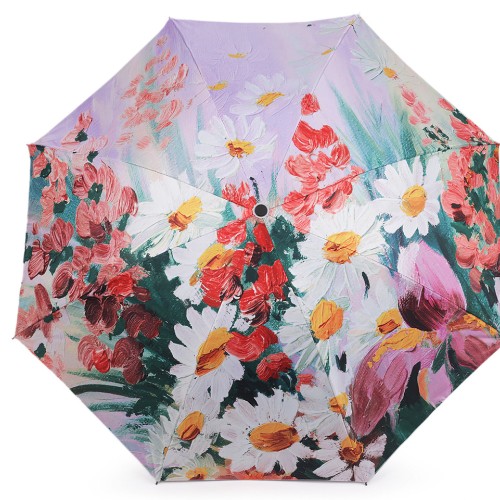 Dámský skládací deštník malované květy 1ks