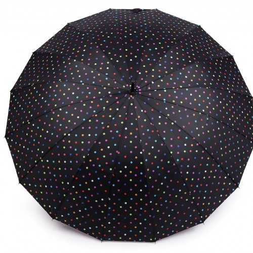 Velký rodinný deštník s puntíky 1ks