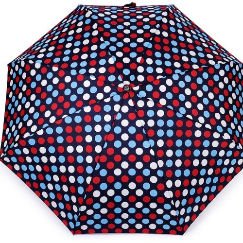 Dámský mini skládací deštník puntík 1ks