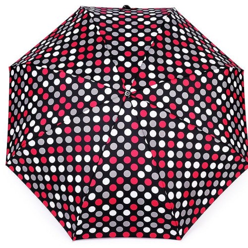 Dámský mini skládací deštník puntík 1ks
