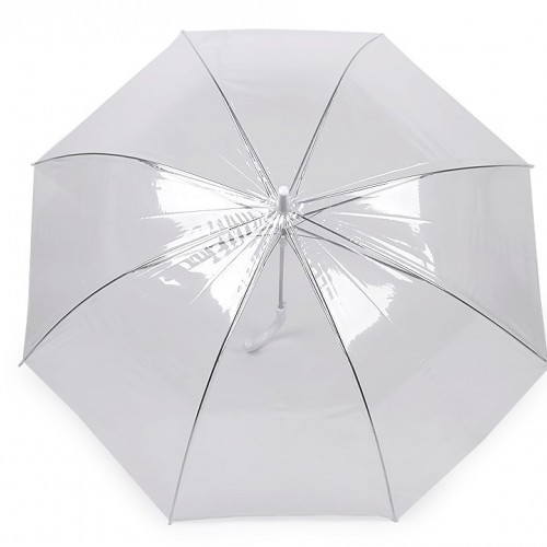 Dámský / svatební průhledný vystřelovací deštník 1ks