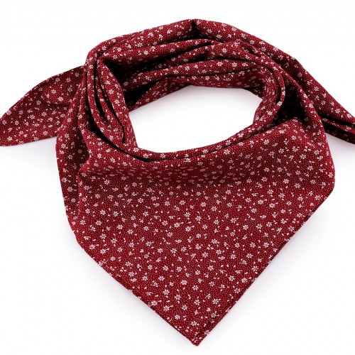 Bavlněný šátek s květy 65x65 cm 1ks