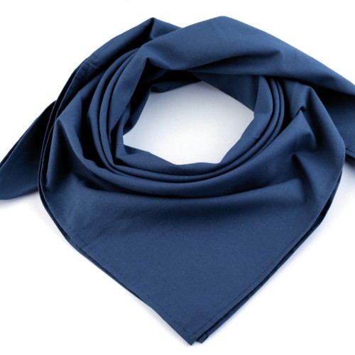 Bavlněný šátek jednobarevný 65x65 cm 1ks