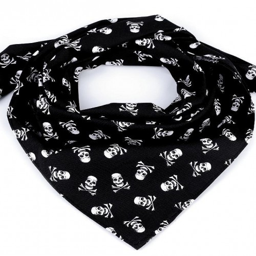Bavlněný šátek pirát 65x65 cm 1ks