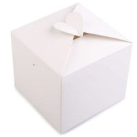 Papírová krabička se srdcem10 - 10ks