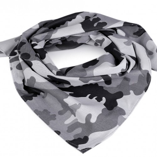 Bavlněný šátek maskáčový 65x65 cm 1ks