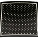 Saténový šátek s puntíky a lemem 70x70 cm 1ks