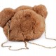 Dětská kožešinová kabelka / batoh medvídek 1ks