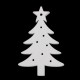 Dřevěné dekorace vánoční vločka, hvězda, stromeček, zvoneček, koník, sob k zavěšení / k nalepení6 - 6ks