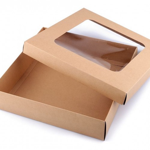 Dárková krabice s průhledem4 - 4ks