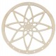 Dřevěný kruh na lapač snů mandala Ø25 cm 1ks
