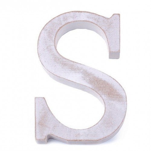 Dřevěná písmena abecedy vintage1 - 1ks