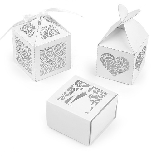 Papírová krabička svatební10 - 10ks