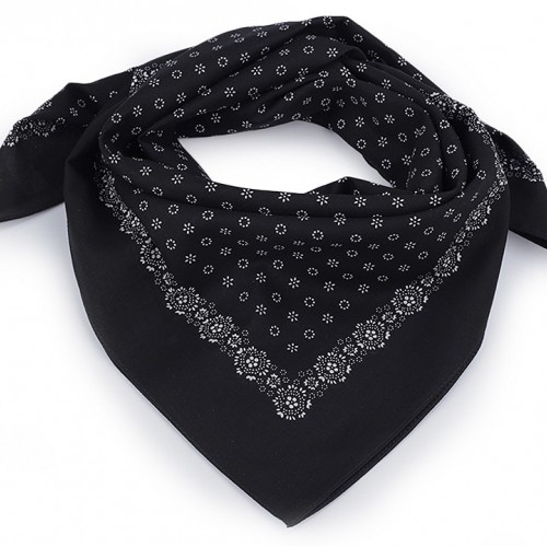 Bavlněný šátek drobné květy 70x70 cm 1ks