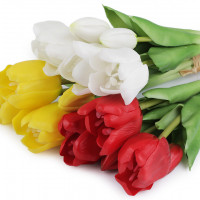 Umělá kytice tulipán 1svaz.