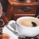 Bavlněné vaflové piké káva 1m