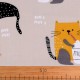 Bavlněná látka / plátno kočky 1m