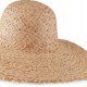 Dámský klobouk / slamák k dozdobení s otřepeným okrajem 1ks