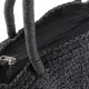 Háčkovaná kabelka z rafie - lýka se zipem 33x37 cm 1ks
