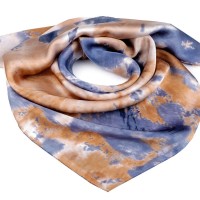 Saténový šátek batikovaný 70x70 cm 1ks