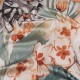 Saténový šátek květy a motýl 70x70 cm 1ks