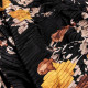 Šátek / šála plisovaná s květy 50x200 cm 1ks