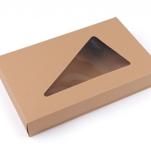 Papírová krabice s průhledem 10ks