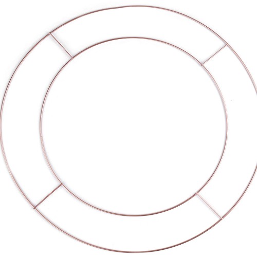 Dvojitý kovový kruh na lapač snů / k dekorování Ø45 cm 1ks
