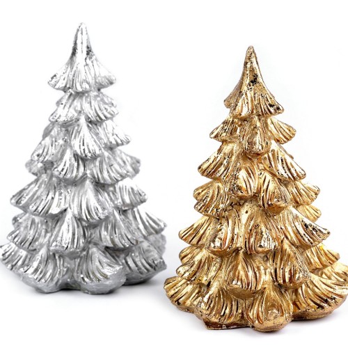 Dekorace vánoční stromeček s glitry 1ks