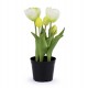 Umělé tulipány v květináči 1ks
